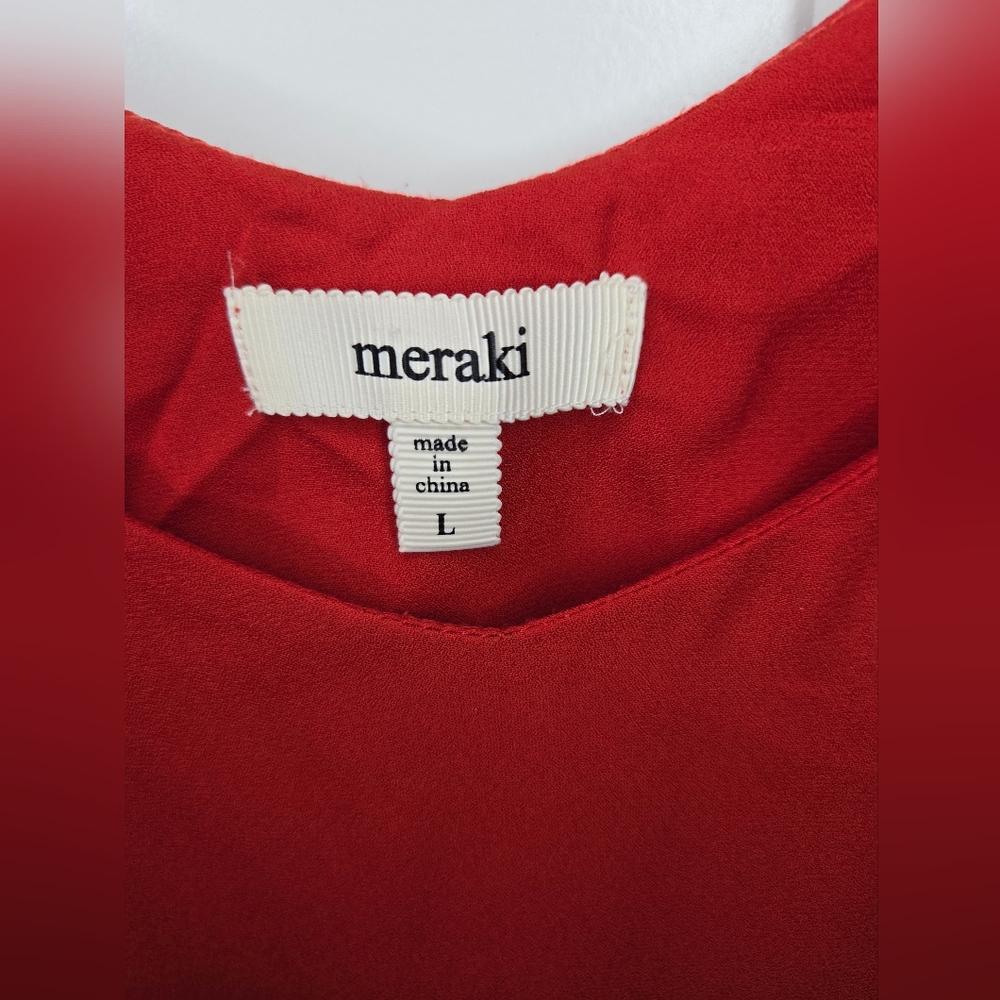 Meraki Red Blouse/Tank - Picture 3 of 3